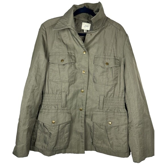 J. Jill Jackets & Blazers - J.Jill Womens Cargo Utility Jacket - Missing Belt Size M